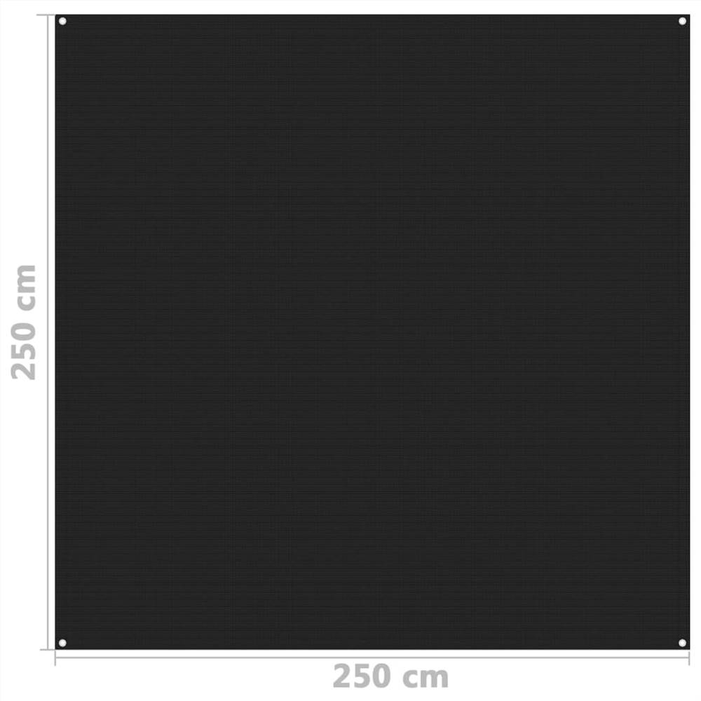 Tent Carpet 250x250 cm Black