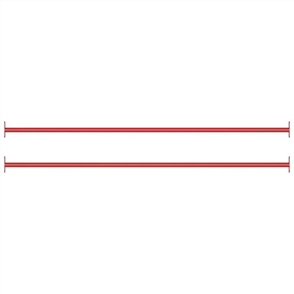 Barre per tornitura 2 pz 125 cm Acciaio Rosso