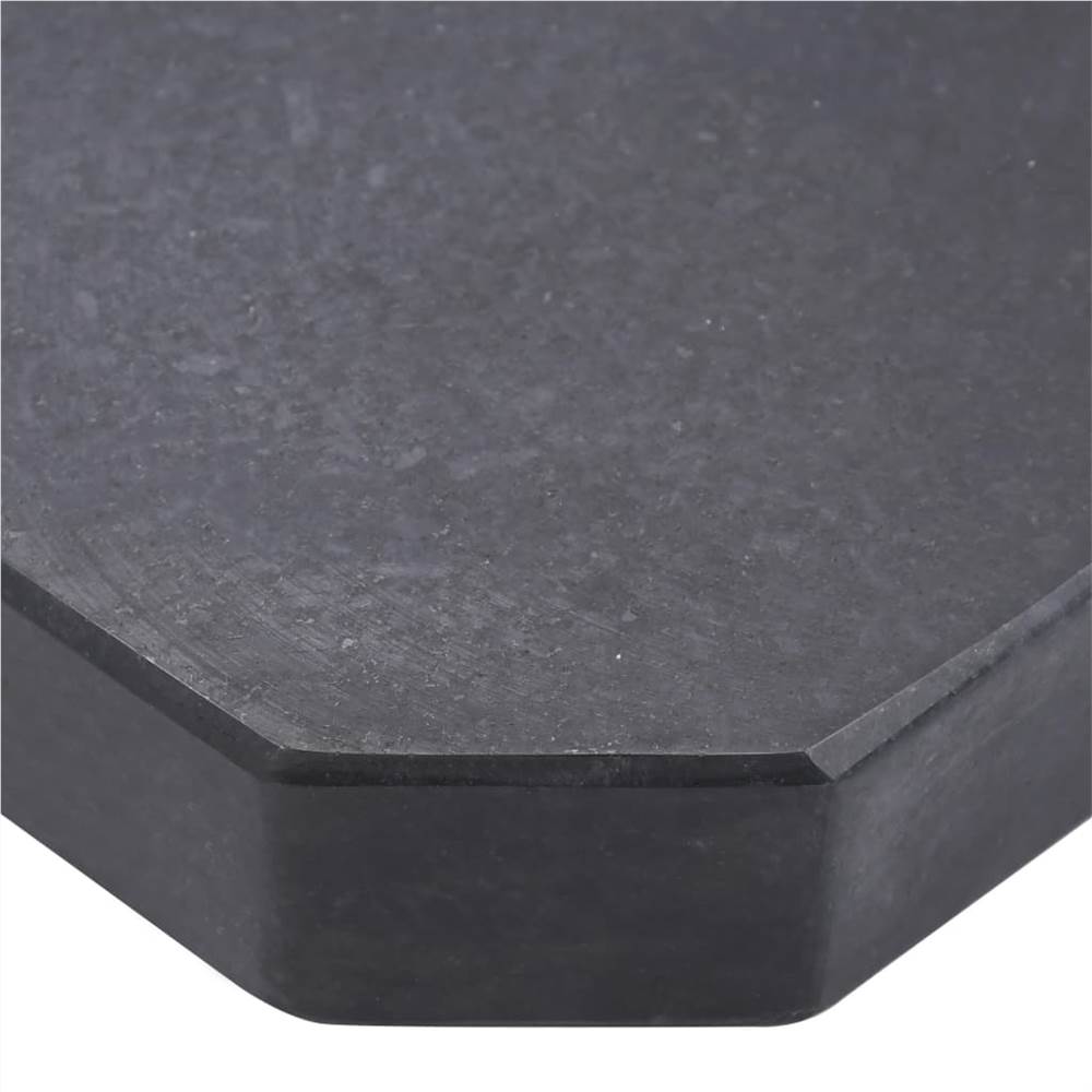 Umbrella Base Black 47x47x4.5 cm Granite