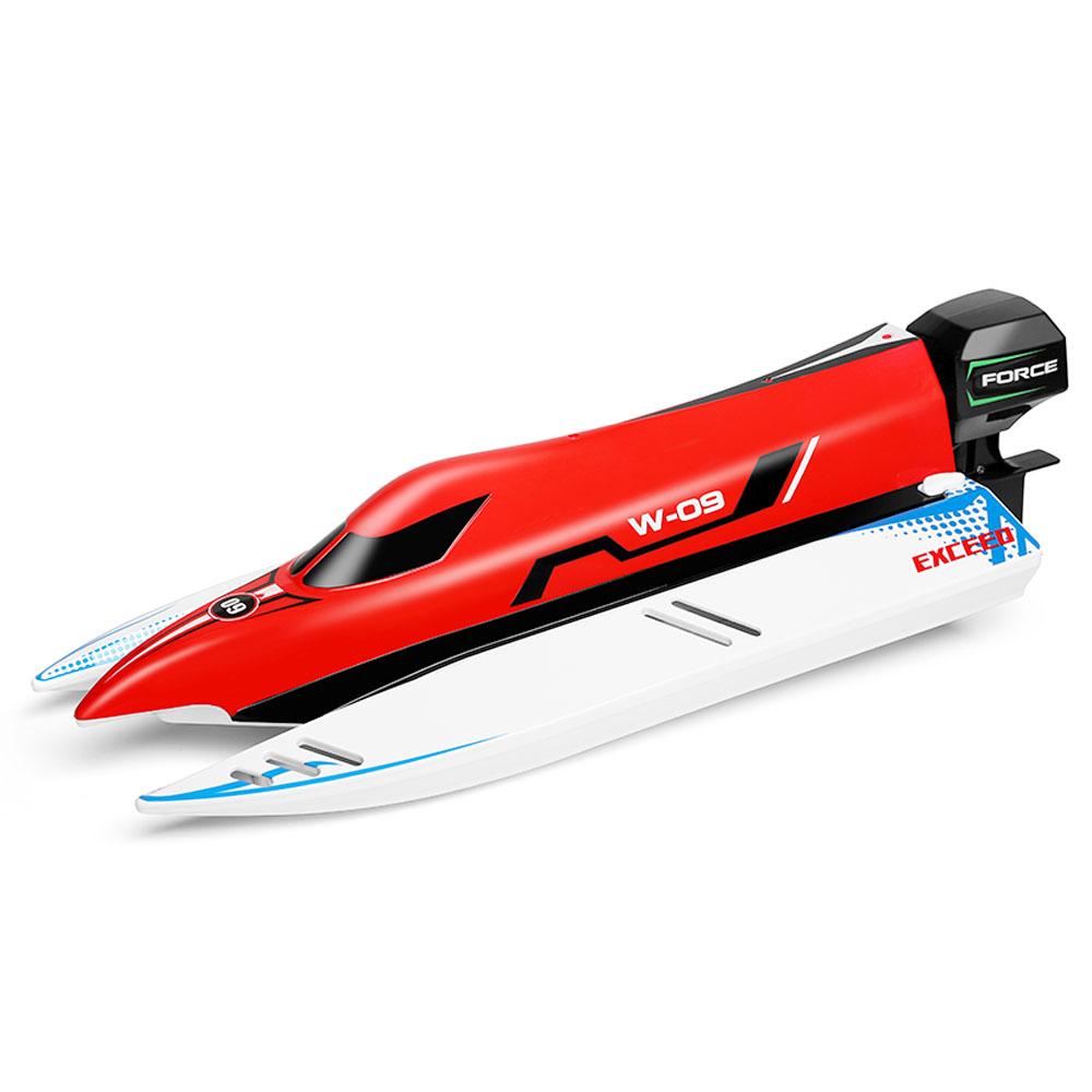 Wltoys WL915 -A 2.4G kefe nélküli RC csónak 45 km/h nagy sebességű F1 járműjátékok - piros