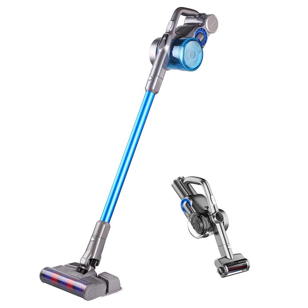 JIMMY JV85 Mopping Version Smart Handheld Cordless Vacuum Cleaner 2 in 1 Vacuuming Mopping 185AW Suction 2500mAh Battery 60 Minutes Running Time 600ml Dust Capacity 200ml Water Tank LED Display - Blue
