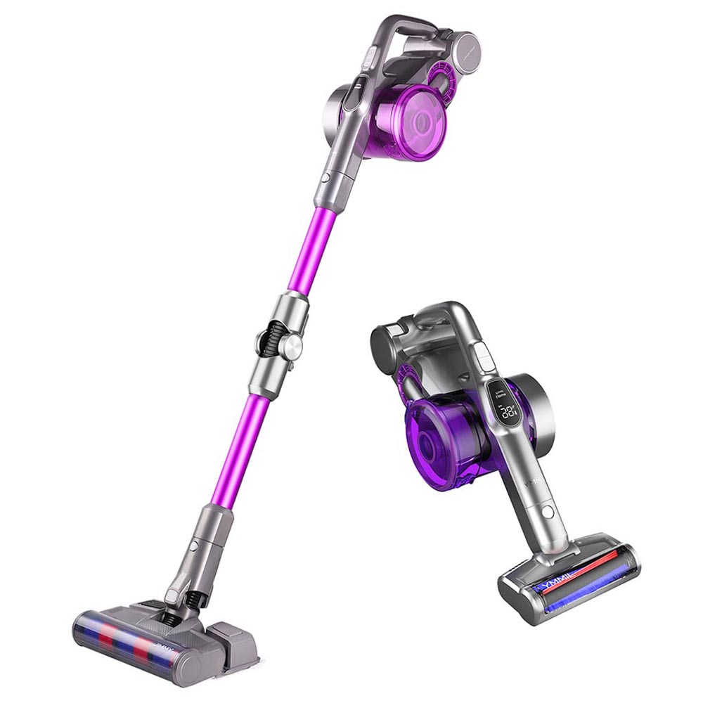 JIMMY JV85 Pro Mopping Version Flexible Handheld Cordless Vacuum Cleaner 2 in 1 Vacuuming Mopping 200AW Powerful Suction, 550W Digital Brushless Motor, 70 Minutes Run Time, 200ml Water Tank, Ultra-low Noise - Purple