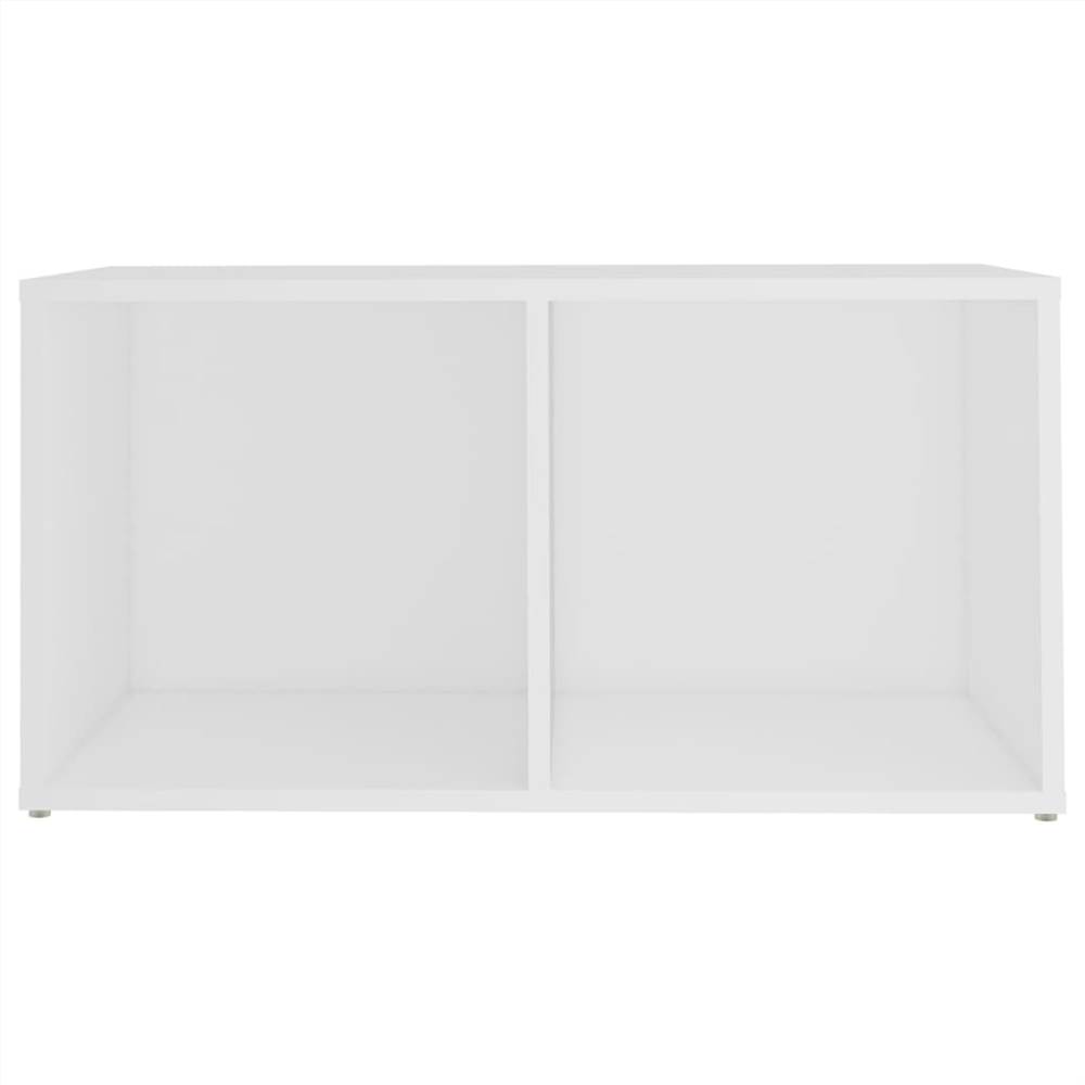 8 Piece TV Set White Chipboard