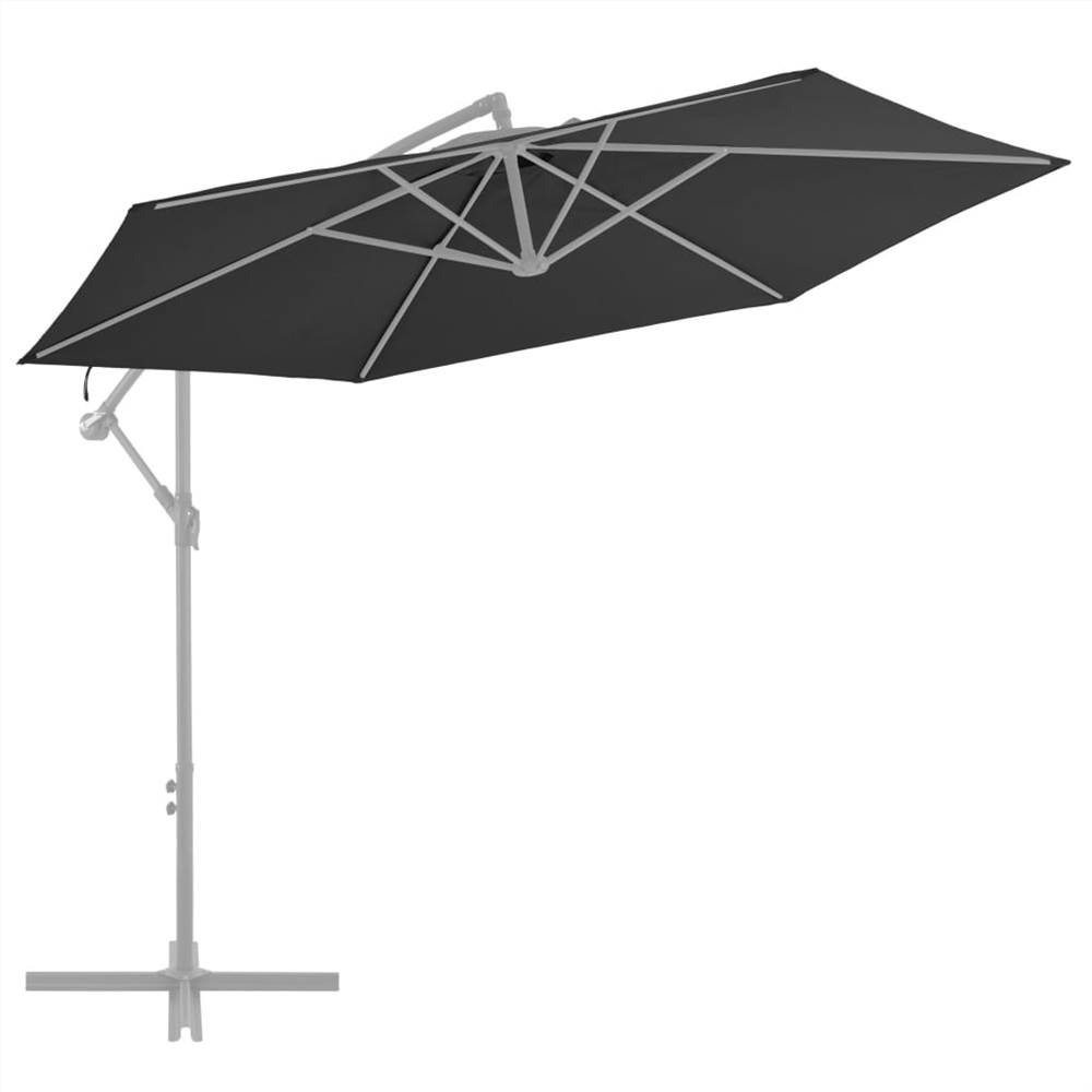 Replacement Fabric for Cantilever Umbrella Black 300 cm