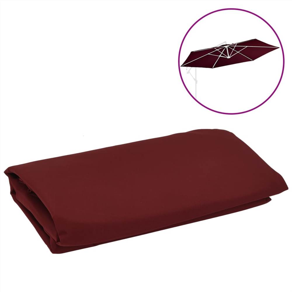 Replacement Fabric for Cantilever Umbrella Bordeaux Red 350 cm