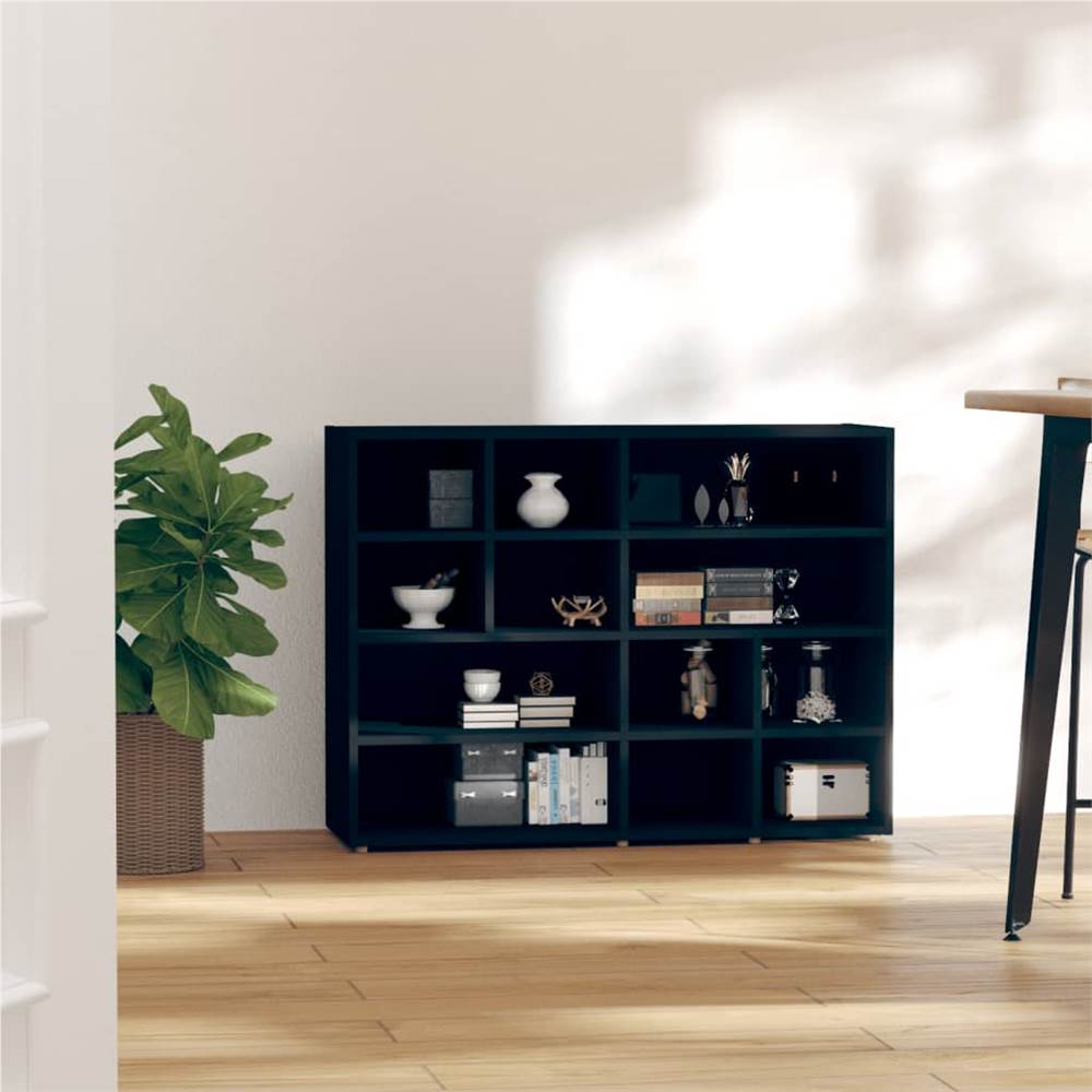 

Side Cabinet Black 97x32x72 cm Chipboard
