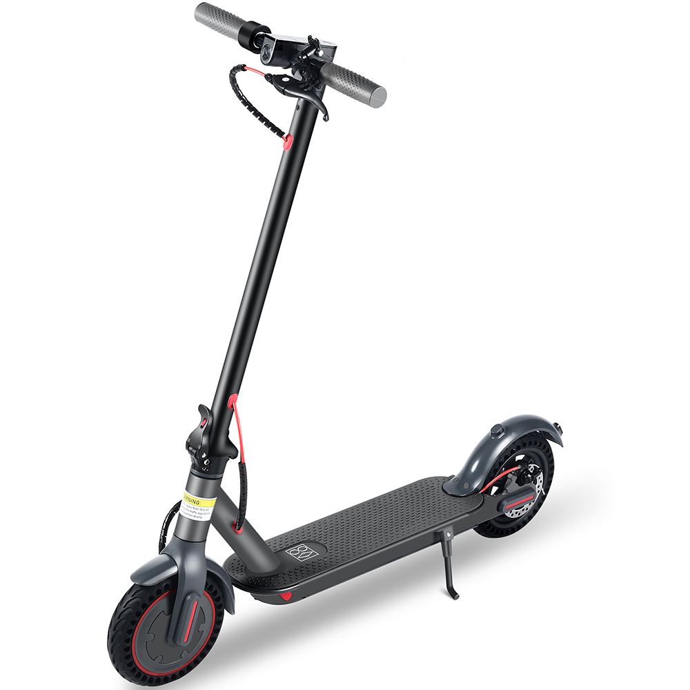 

AOVO Q7 Folding Electric Scooter 8.5" 350W Motor 36V 10.4Ah Battery BMS 3 Speed Modes Disc Brake Max Speed 31KM/h LCD Display 25KM Long Range Aluminum Alloy Frame Support Bluetooth APP - Black