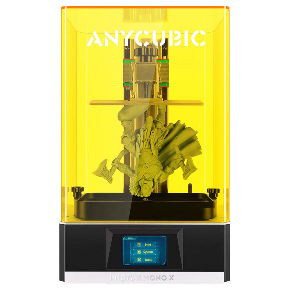 Anycubic Photon Mono X 3D nyomtató, 8.9 hüvelykes 4K monokróm LCD kijelző, APP vezérlés, 192 * 120 * 245 mm