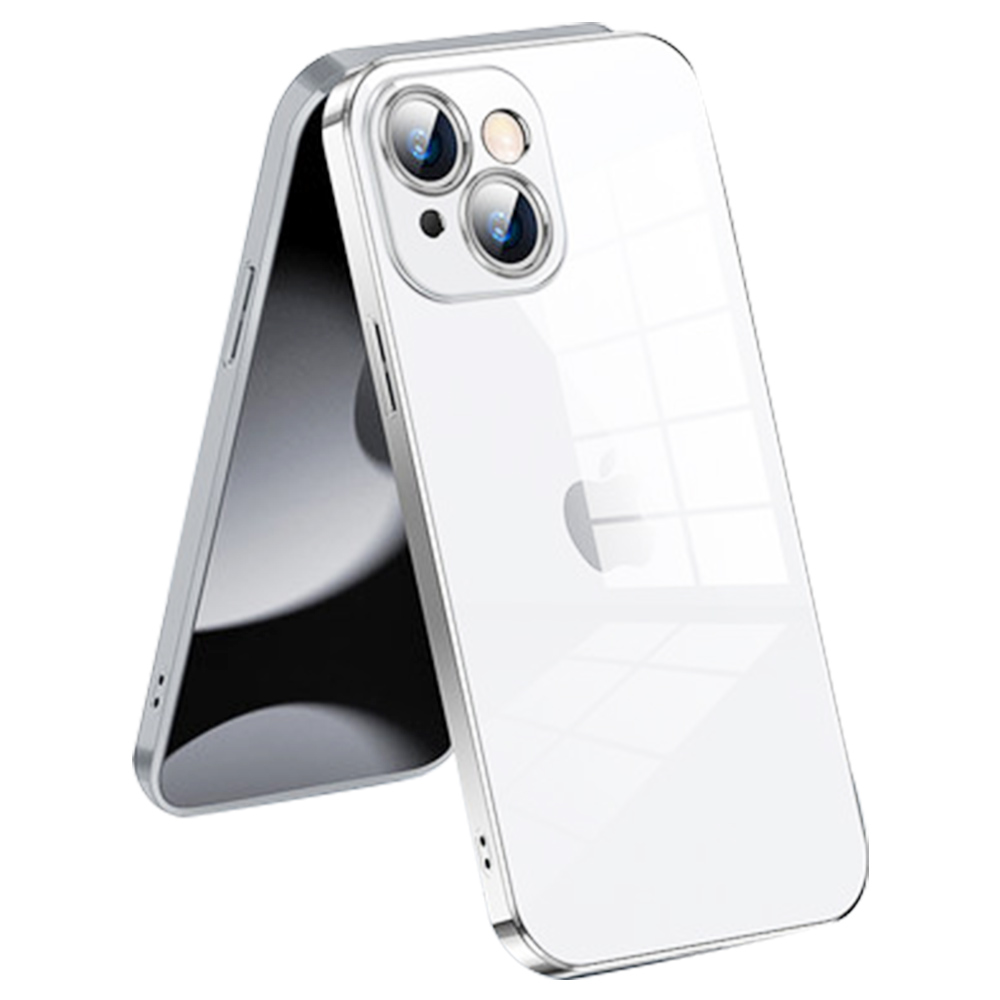 Ultra-thin Silicone Protective Shell for iPhone 13 - Silver