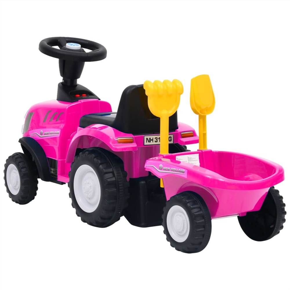 Kids Tractor New Holland Pink