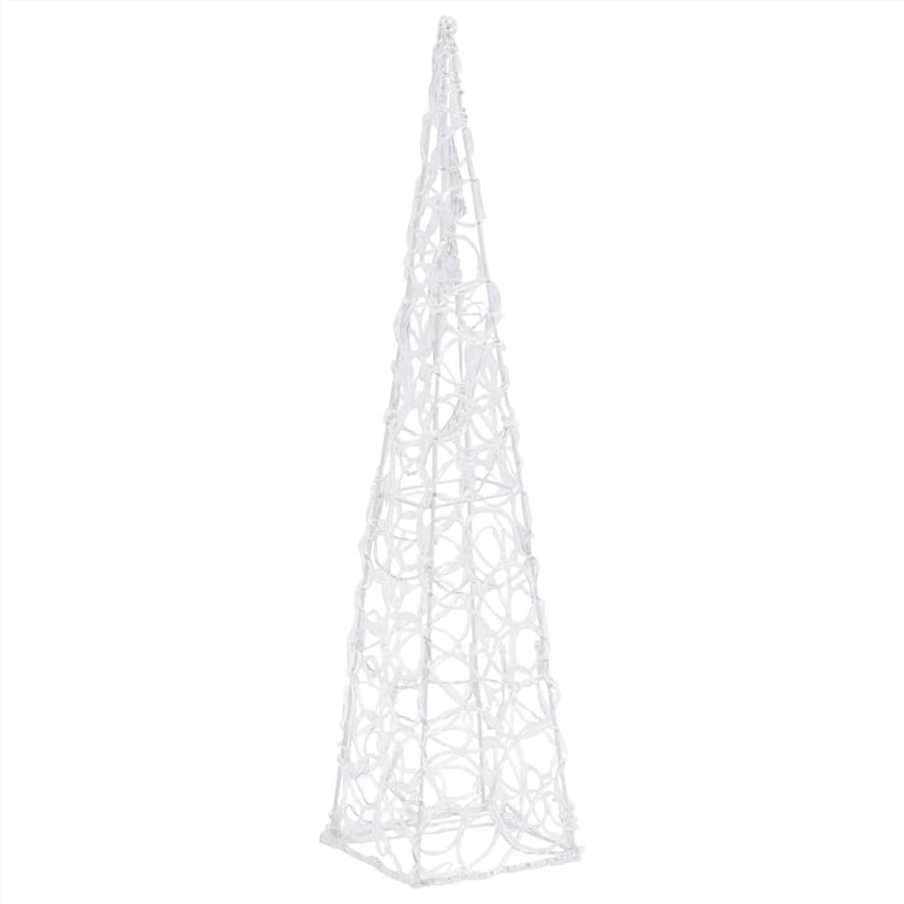Acrylic Decorative Round LED Light Cone Cold White 60 cm