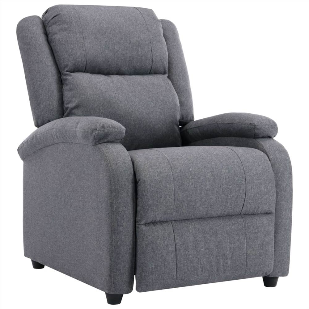 TV Recliner Chair Dark Grey Fabric
