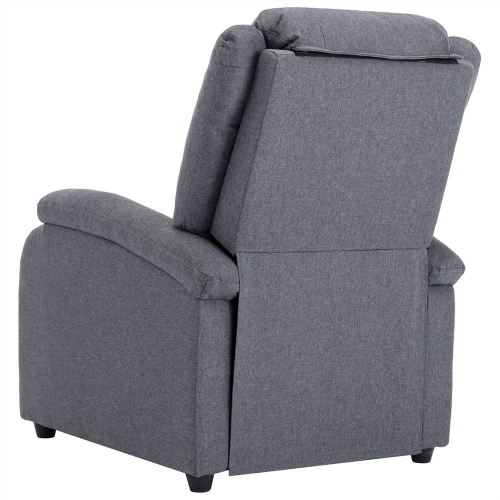 TV Recliner Chair Dark Grey Fabric