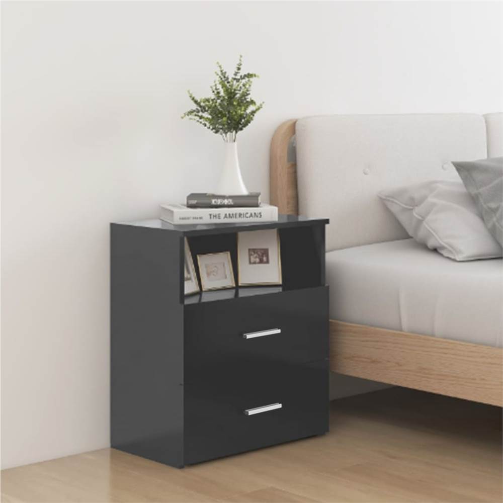 

Bed Cabinet Grey 50x32x60 cm