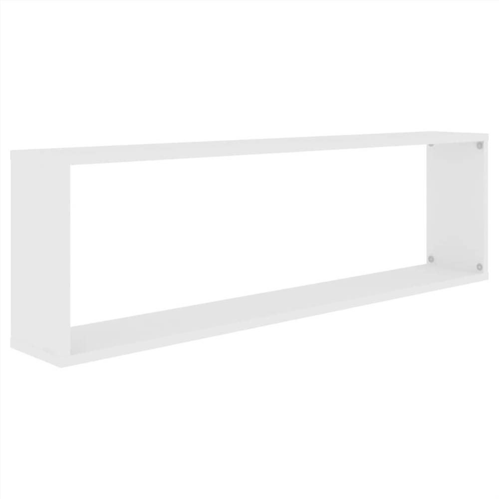 Wall Cube Shelves 6 pcs White&Sonoma Oak 100x15x30 cm Chipboard