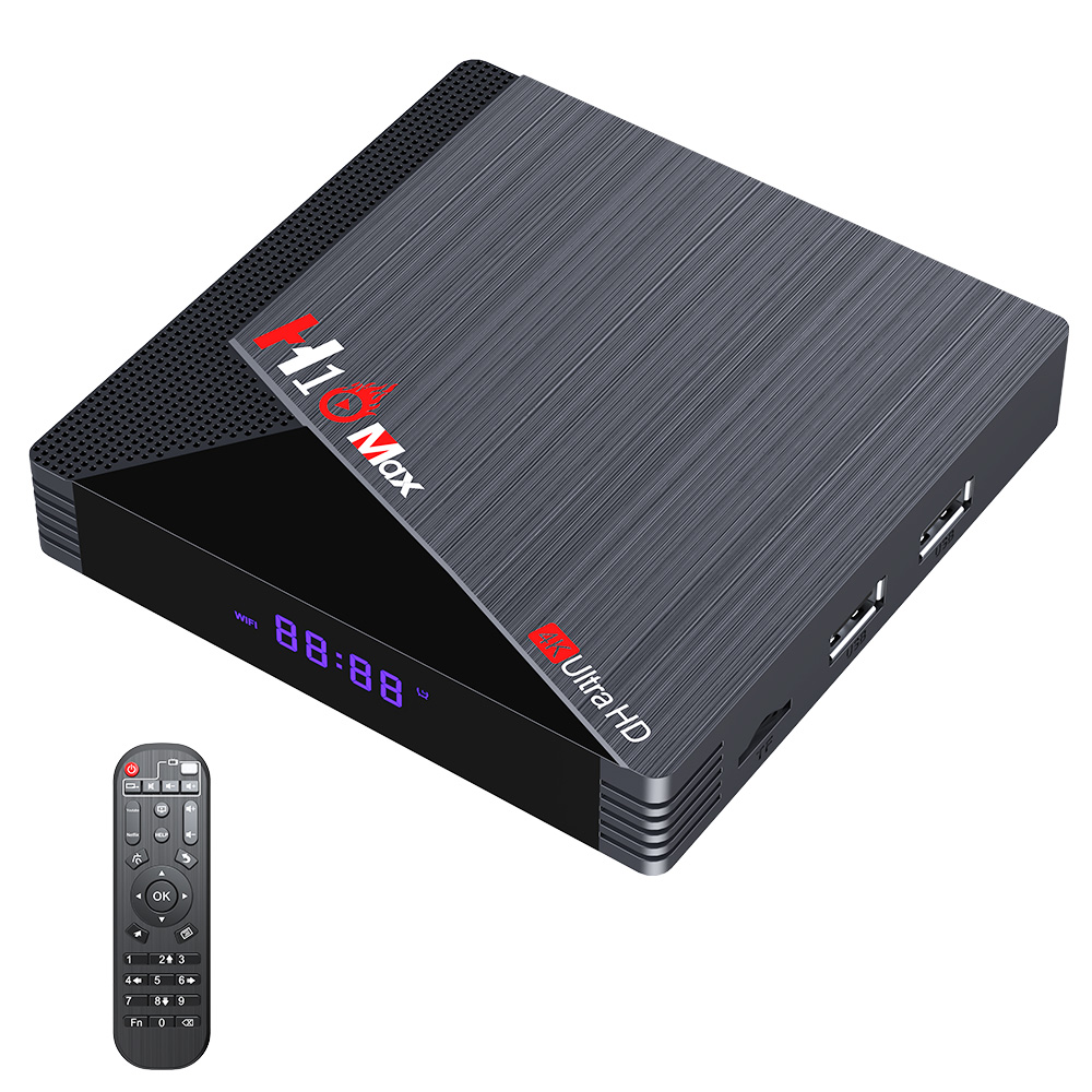H10 MAX TV Box, 2GB RAM 16GB eMMC,  Android 11,  Amlogic S905W2,  AV1, 2.4G+5G WIFI, Bluetooth 4.1 100M