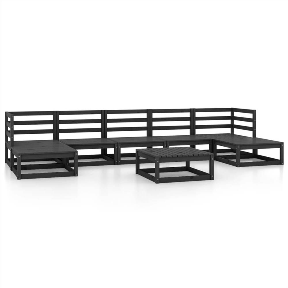 

8 Piece Garden Lounge Set Solid Pinewood