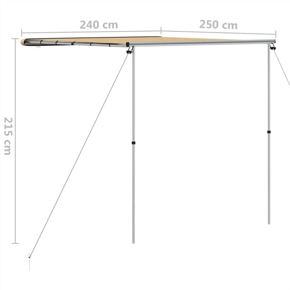 Camper & Caravan Awning 2.4x2.5x2.15 m Beige