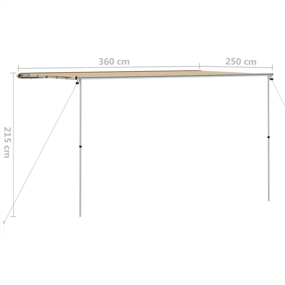 Camper & Caravan Awning 3.6x2.5x2.15 m Beige