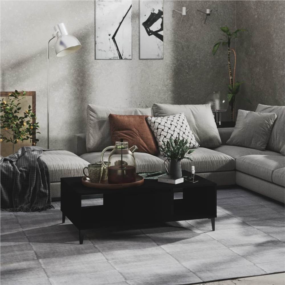 

Coffee Table Black 103.5x60x35 cm Chipboard