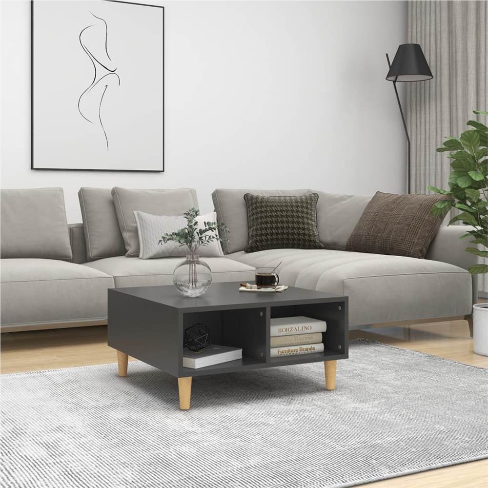 

Coffee Table Grey 60x60x30 cm Chipboard