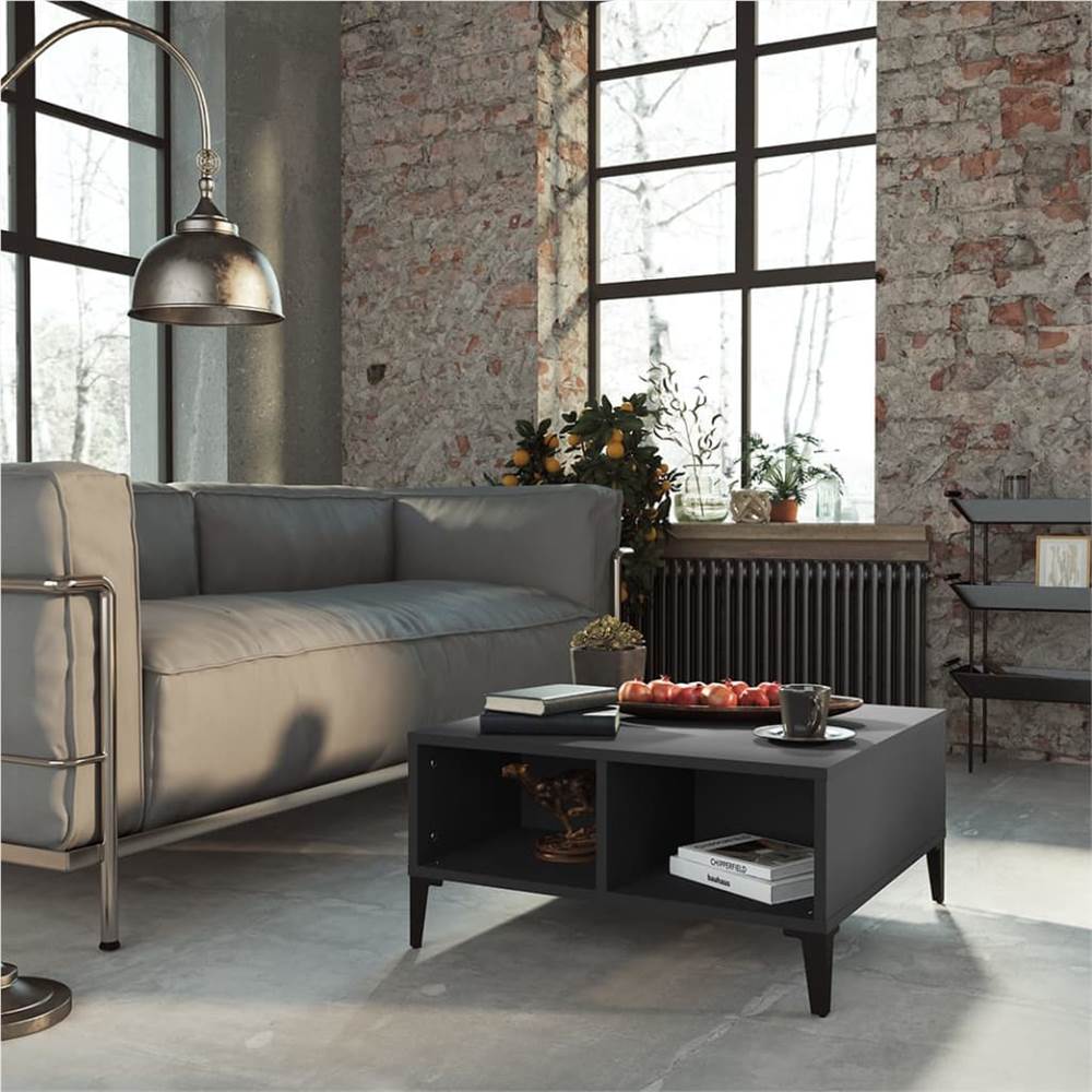 

Coffee Table Grey 60x60x30 cm Chipboard