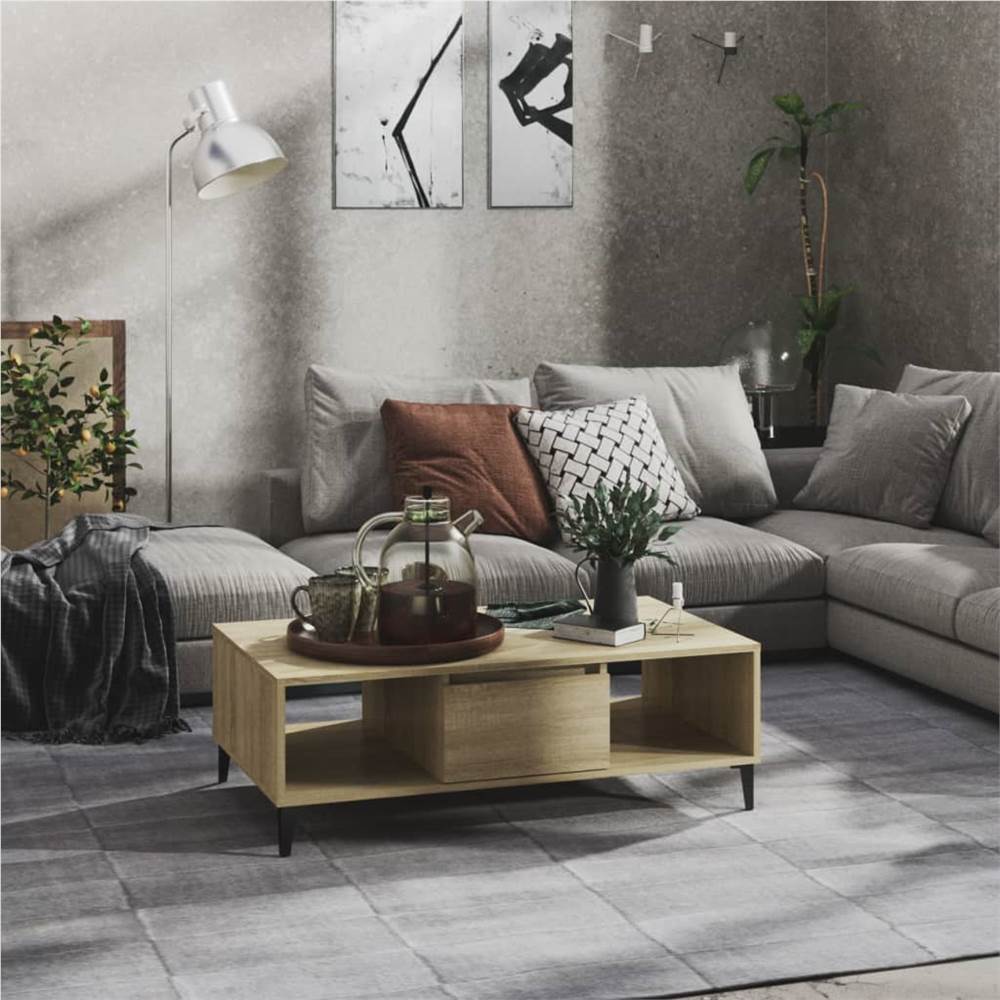 

Coffee Table Sonoma Oak 103.5x60x35 cm Chipboard