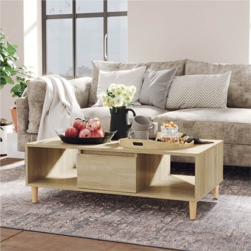 

Coffee Table Sonoma Oak 103.5x60x35 cm Chipboard