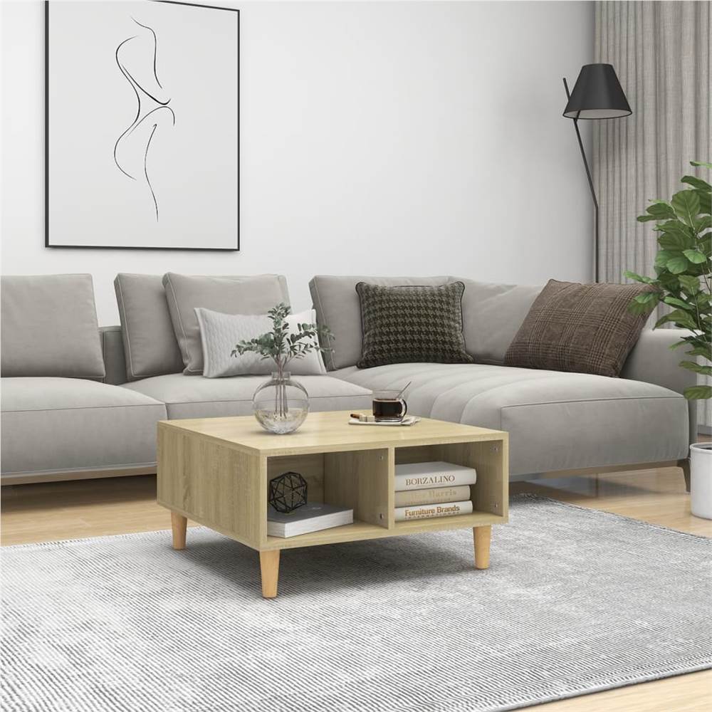 

Coffee Table Sonoma Oak 60x60x30 cm Chipboard