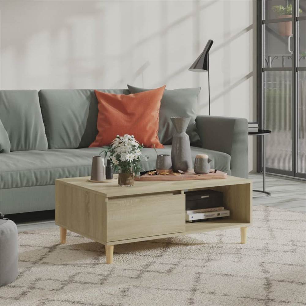 

Coffee Table Sonoma Oak 90x60x35 cm Chipboard