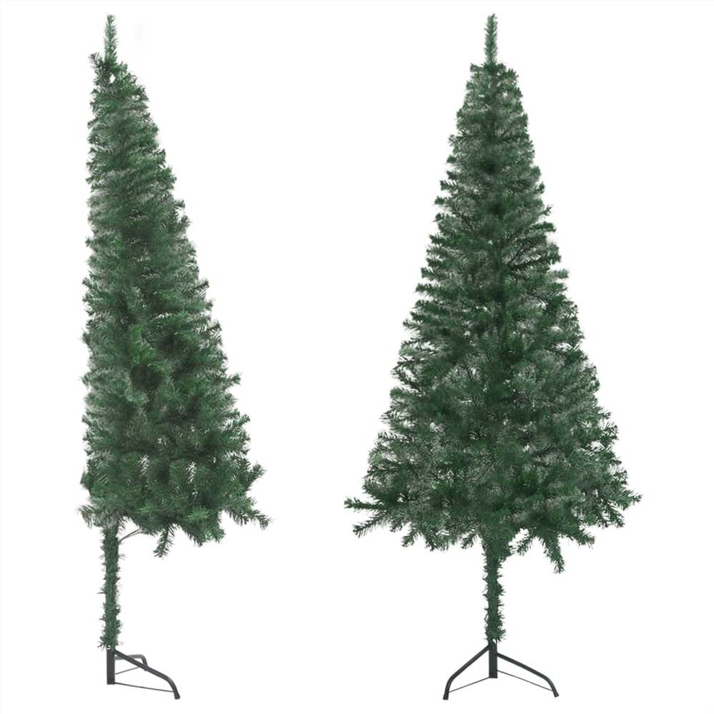Corner Artificial Christmas Tree Green 240 cm PVC