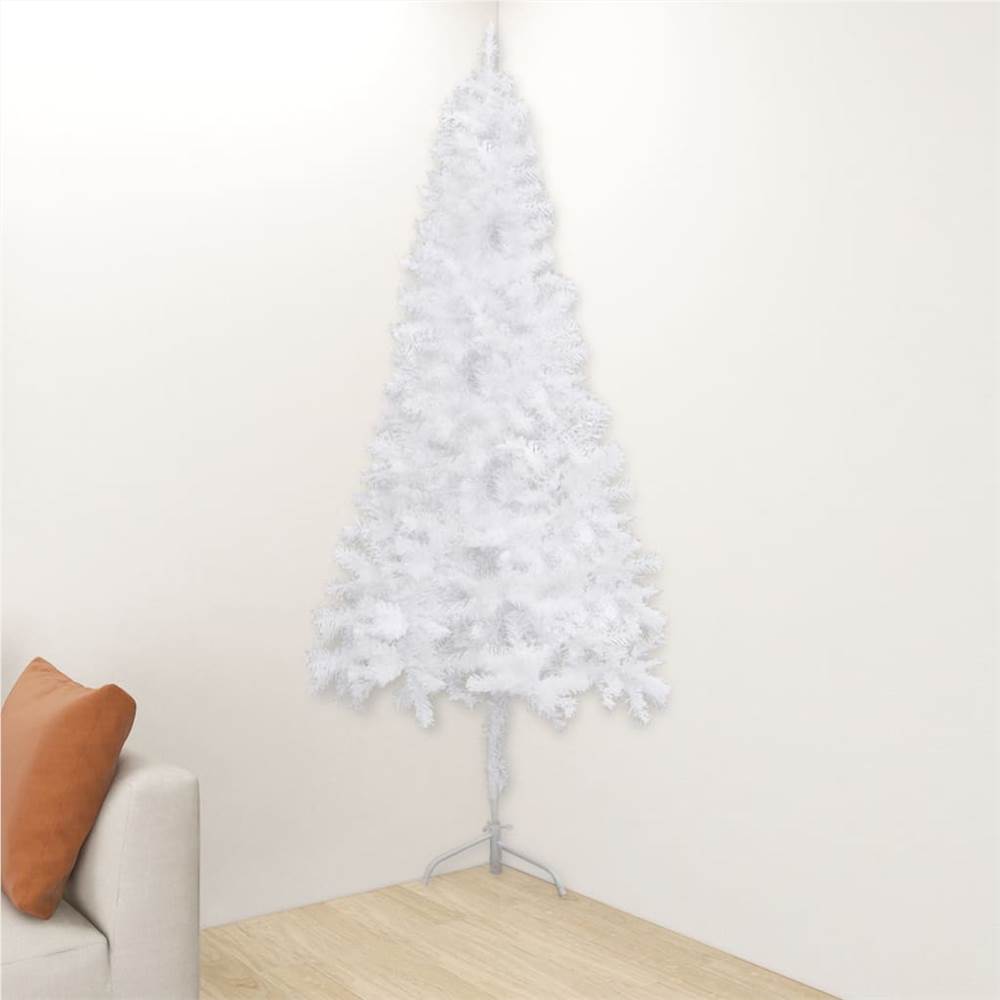 

Corner Artificial Christmas Tree White 150 cm PVC