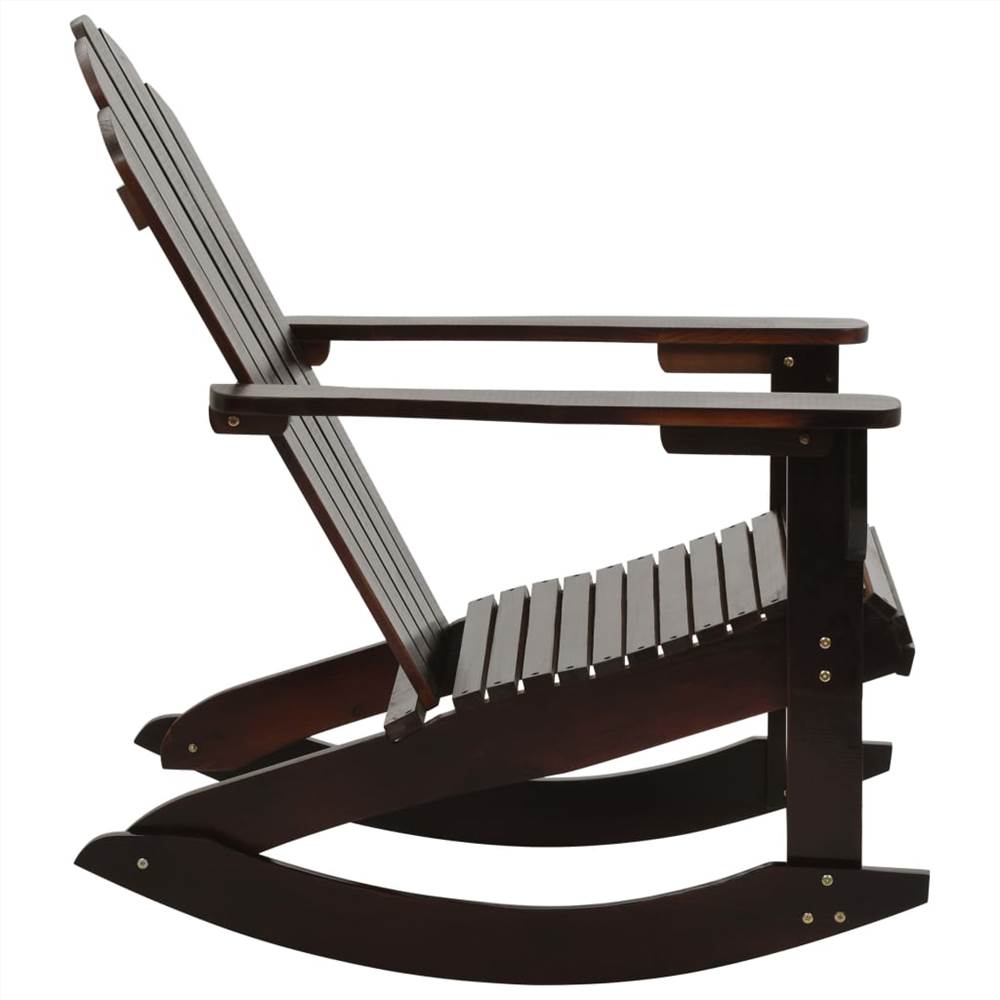 Garden Rocking Chair Wood Brown