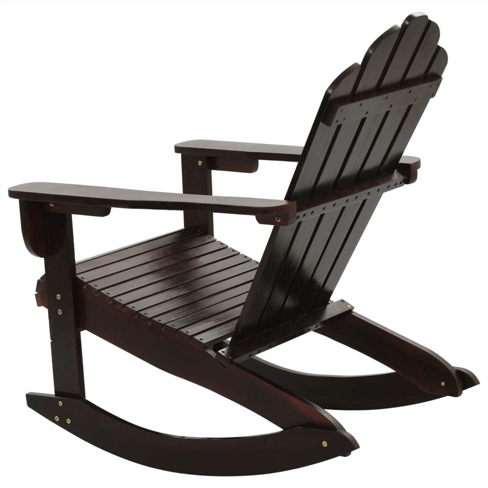 Garden Rocking Chair Wood Brown