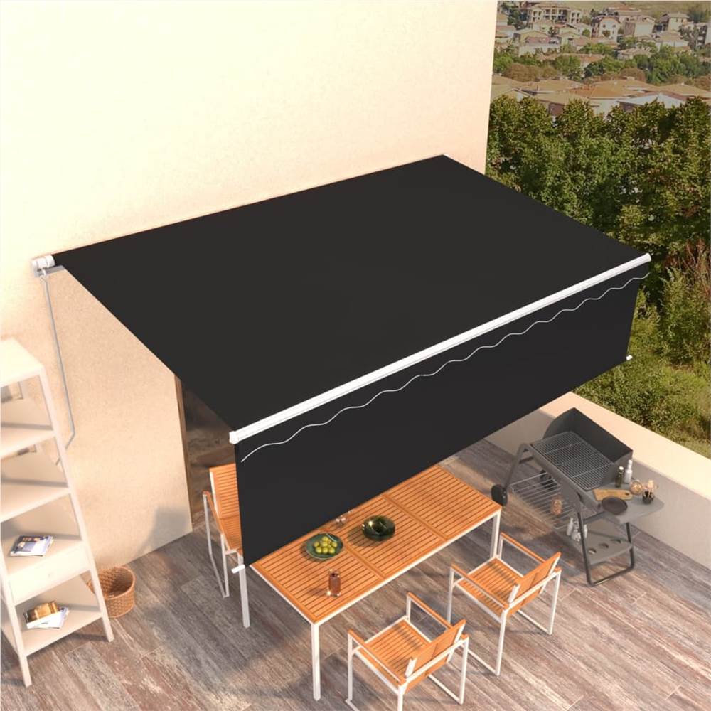 

Manual Retractable Awning with Blind 5x3m Anthracite