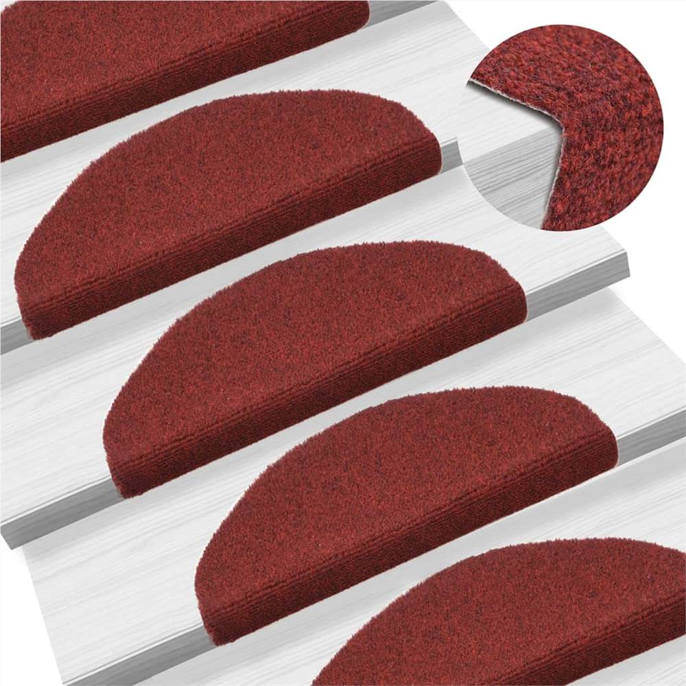 

Self-adhesive Stair Mats 10 pcs Red 65x21x4 cm Needle Punch