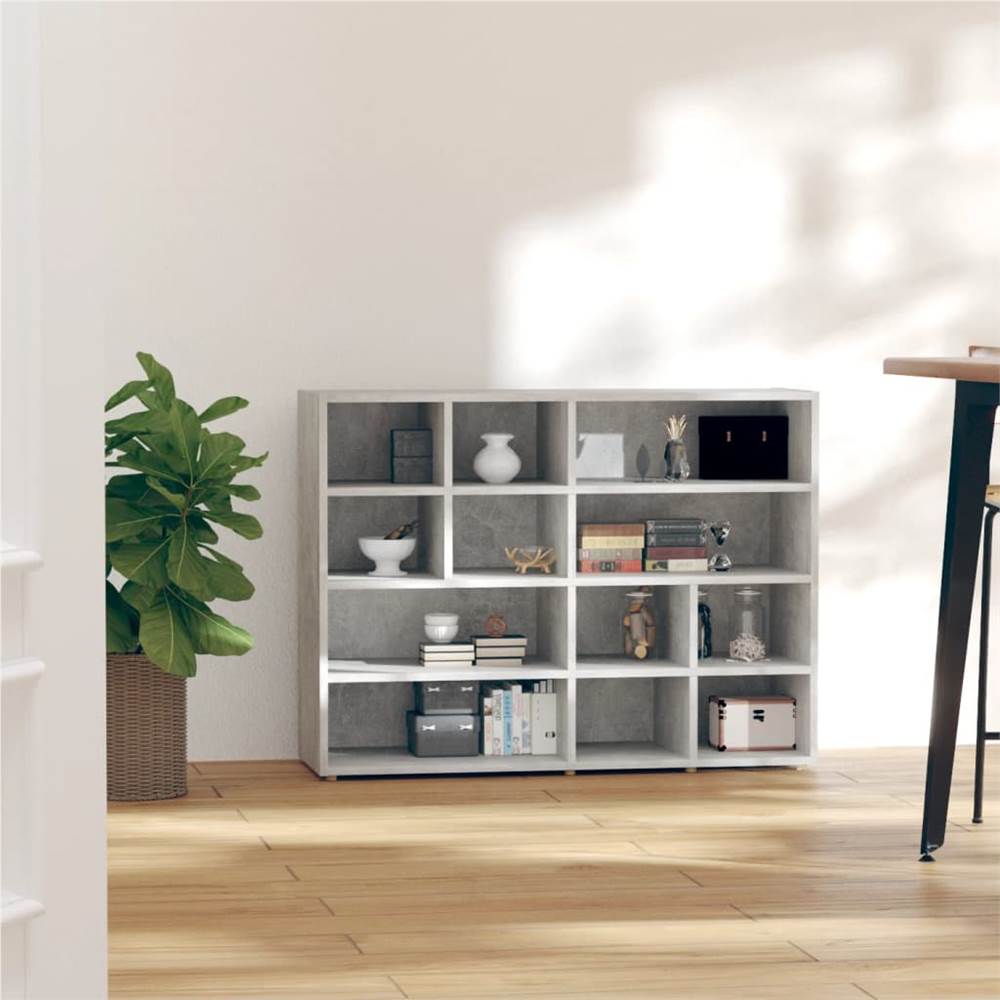 

Side Cabinet Concrete Grey 97x32x72 cm Chipboard