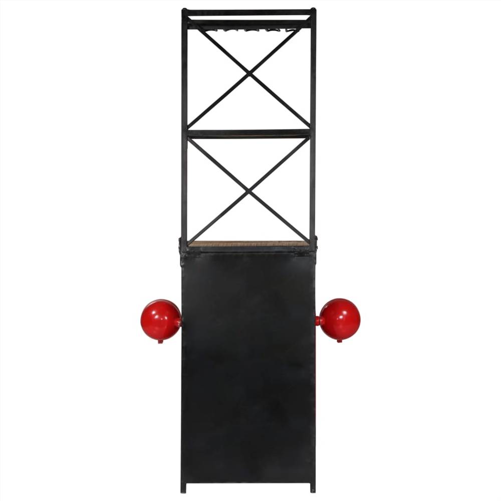 Tractor Wine Cabinet 49x32x183 Cm Solid Mango Wood 9 Tractor Wine Cabinet 49x32x183 cm Solid Mango Wood