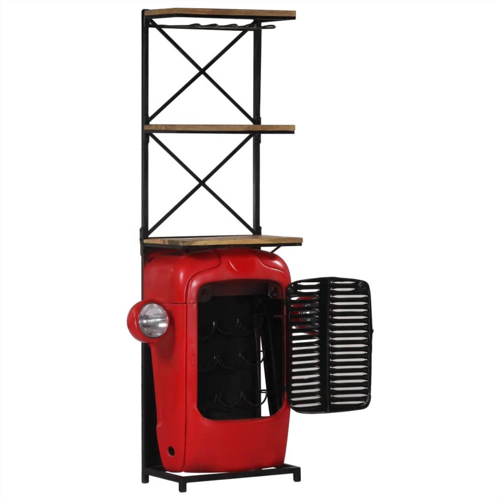 Tractor Wine Cabinet 49x32x183 Cm Solid Mango Wood 11 Tractor Wine Cabinet 49x32x183 cm Solid Mango Wood