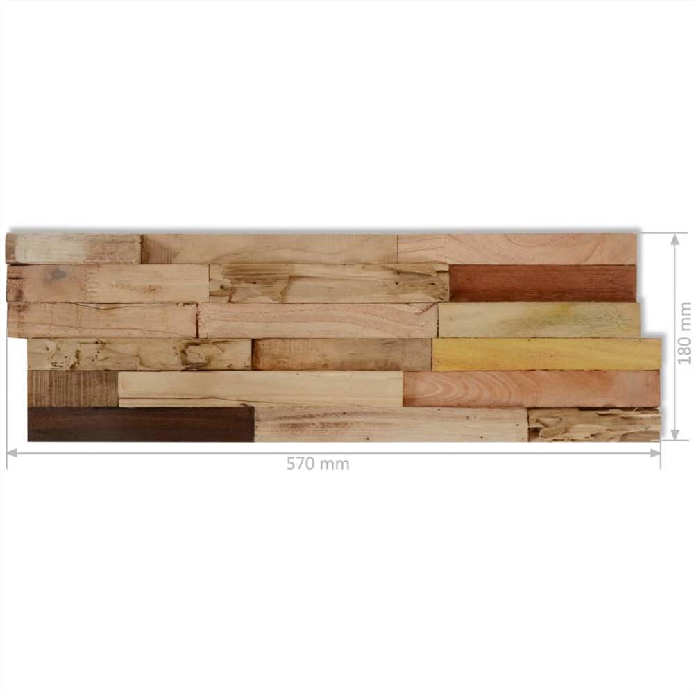 Wall Cladding Panels 10 pcs 1.03 m² Recycled Teak Wood