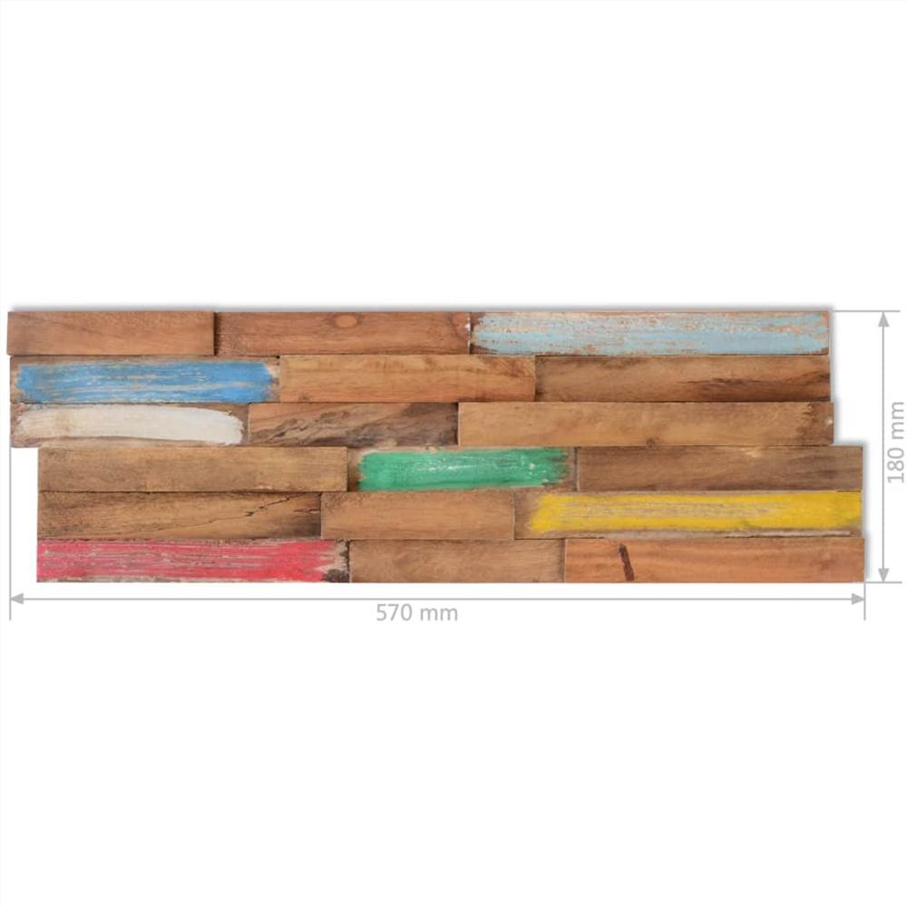 Wall Cladding Panels 10 pcs 1.03 m² Solid Teak Wood