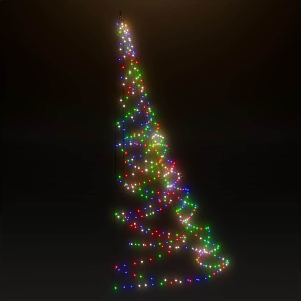 Wall Tree with Metal Hook 260 LED Colourful 3 m Indoor Outdoor