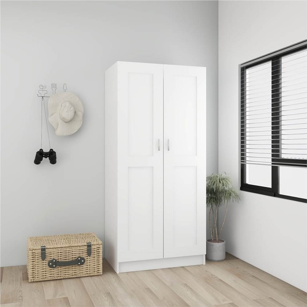 Wardrobe White 82.5x51.5x180 cm Chipboard