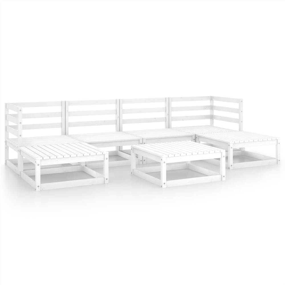 

7 Piece Garden Lounge Set Solid Pinewood