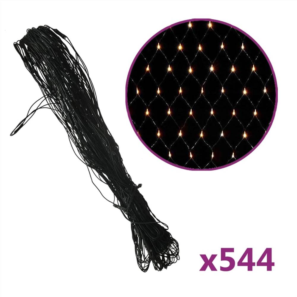 Christmas Net Light Warm White 4x4 m 544 LED Indoor Outdoor