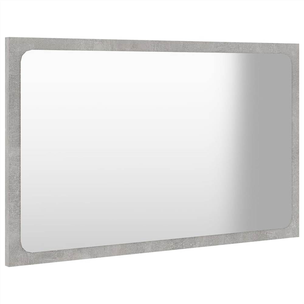 Bathroom Furniture Set Concrete Grey Chipboard