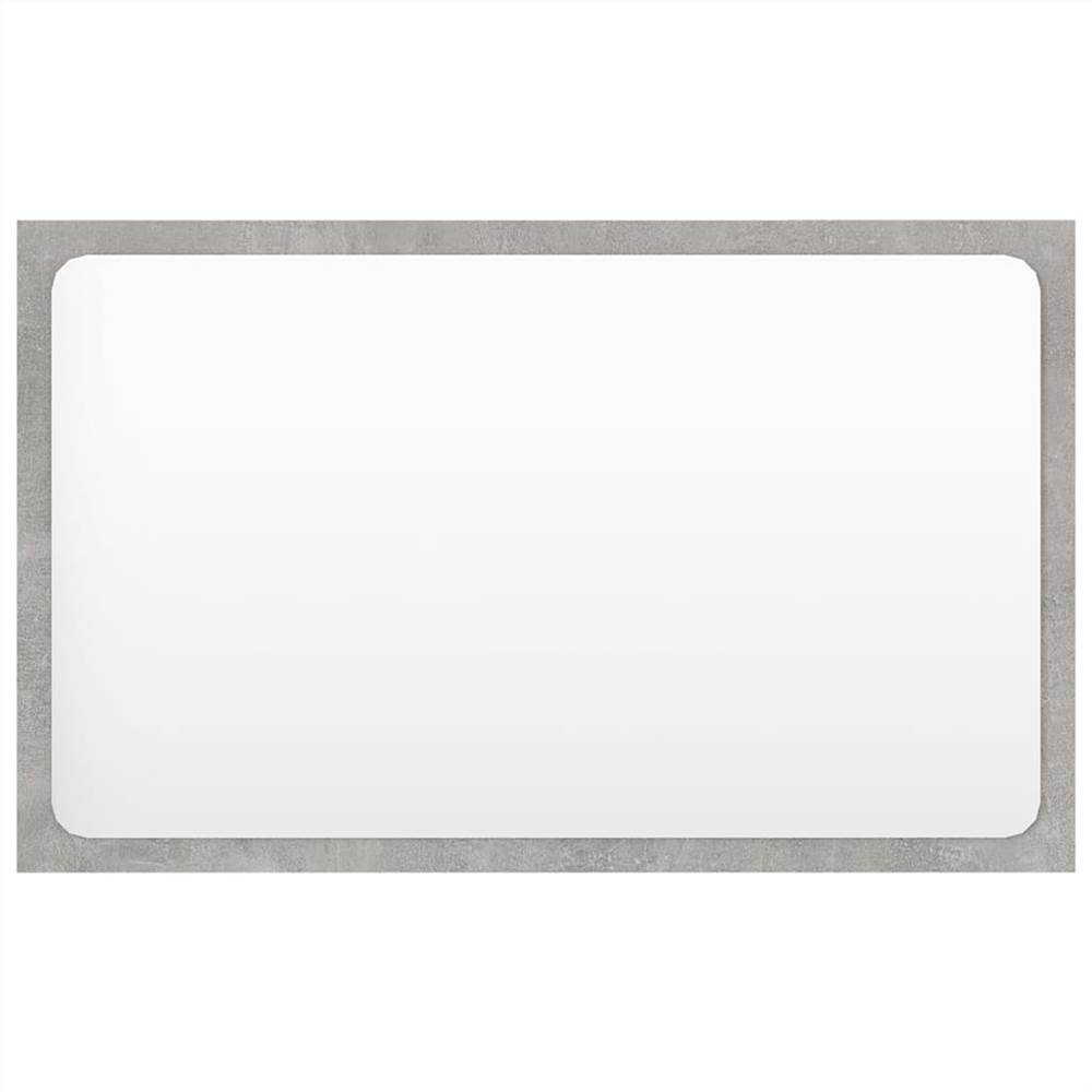 Bathroom Furniture Set Concrete Grey Chipboard
