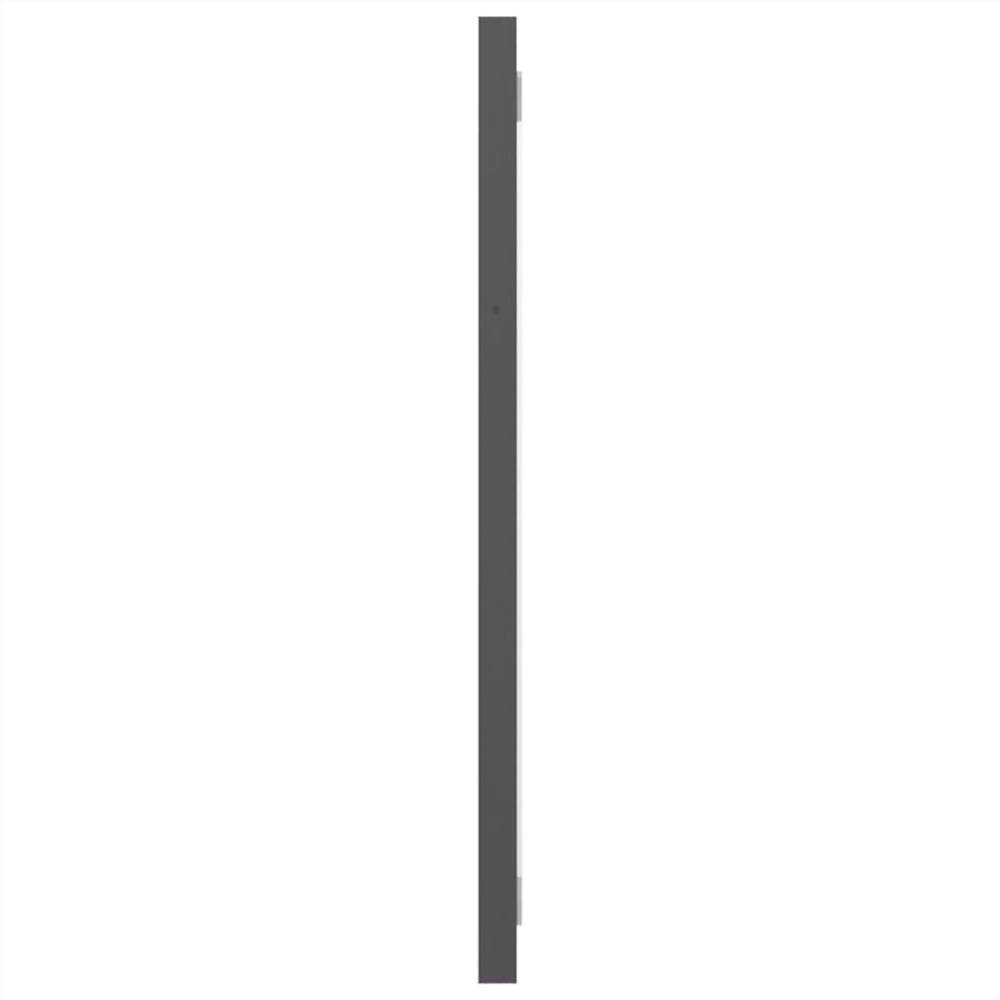 Bathroom Furniture Set High Gloss Grey Chipboard