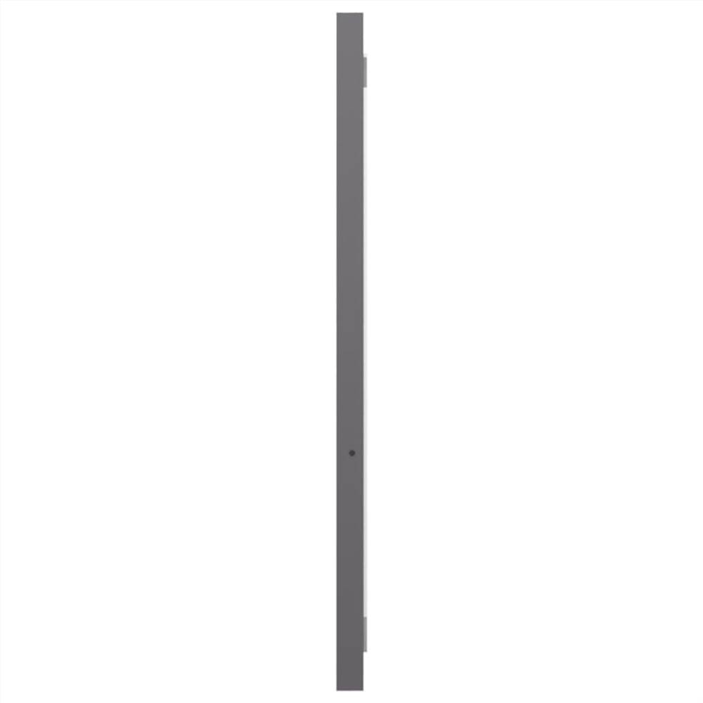 Bathroom Furniture Set High Gloss Grey Chipboard