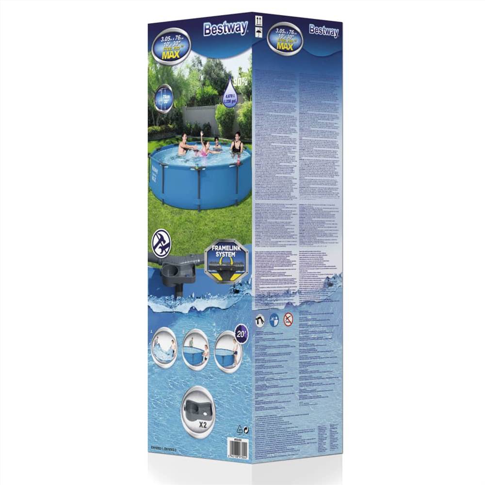 Bestway Swimming Pool Steel Pro Max Frame 305x76 cm